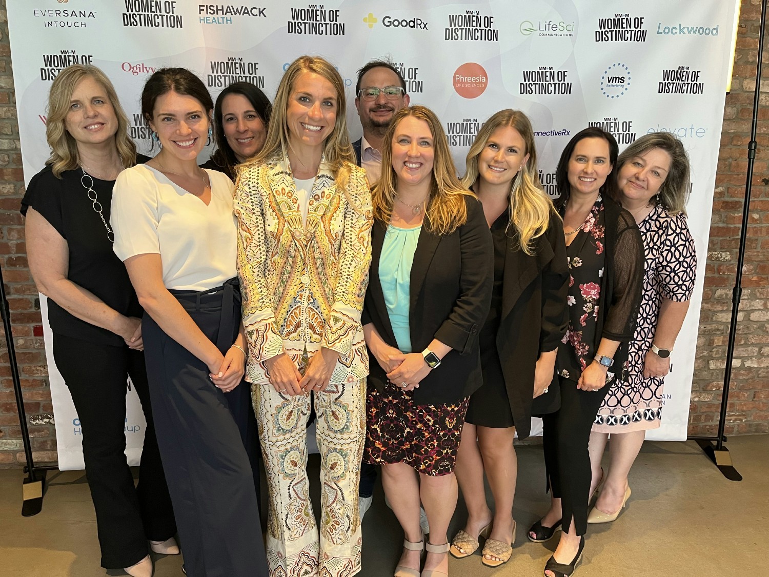 The team celebrates Kate Horvath and Heather Hoy for being named MM+M's 2022 Women to Watch.