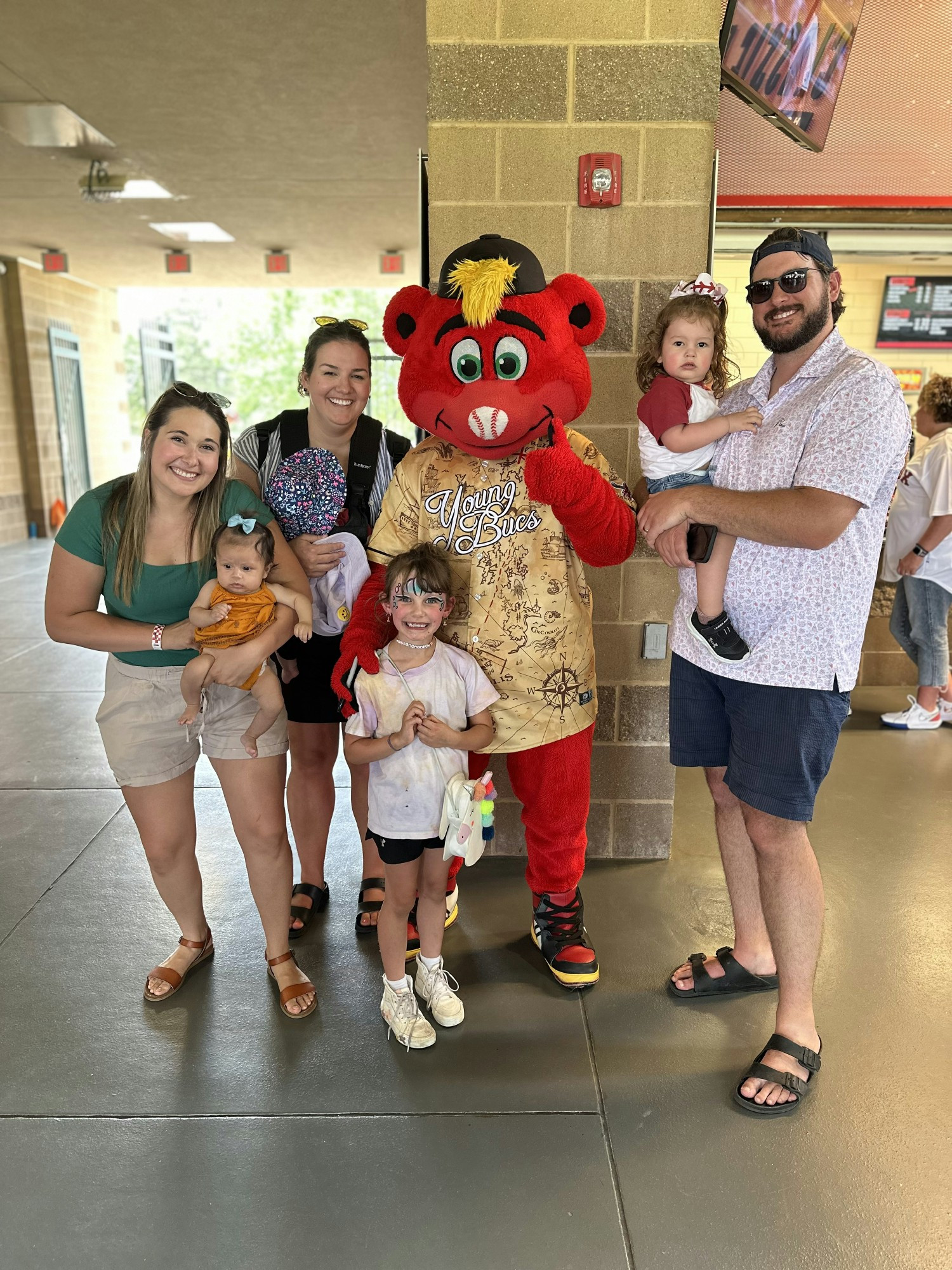 Family baseball games and outings.