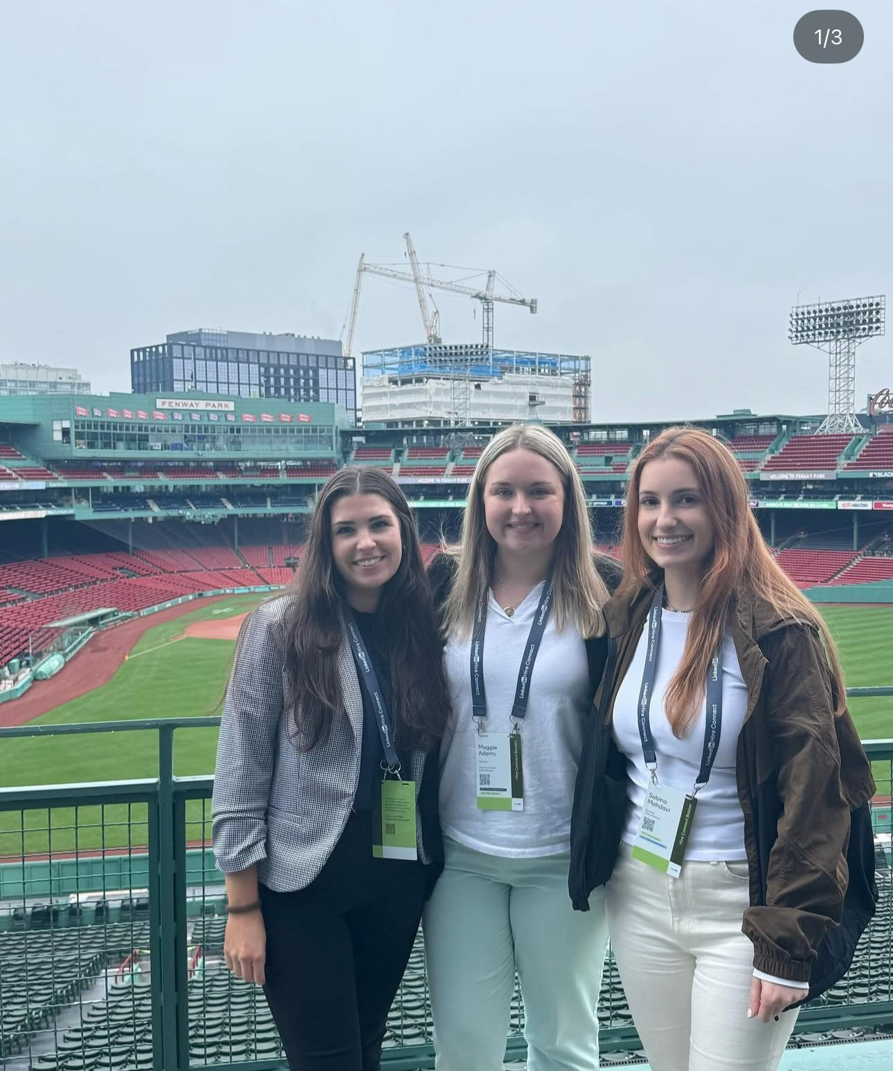 Hannah, Maggie and Sabina from the SP Boston Team attended a local LinkedIn Recruitment event at Fenway Park.