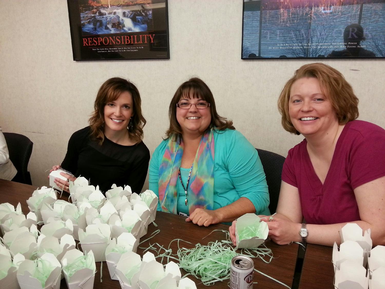 Making May Day Baskets