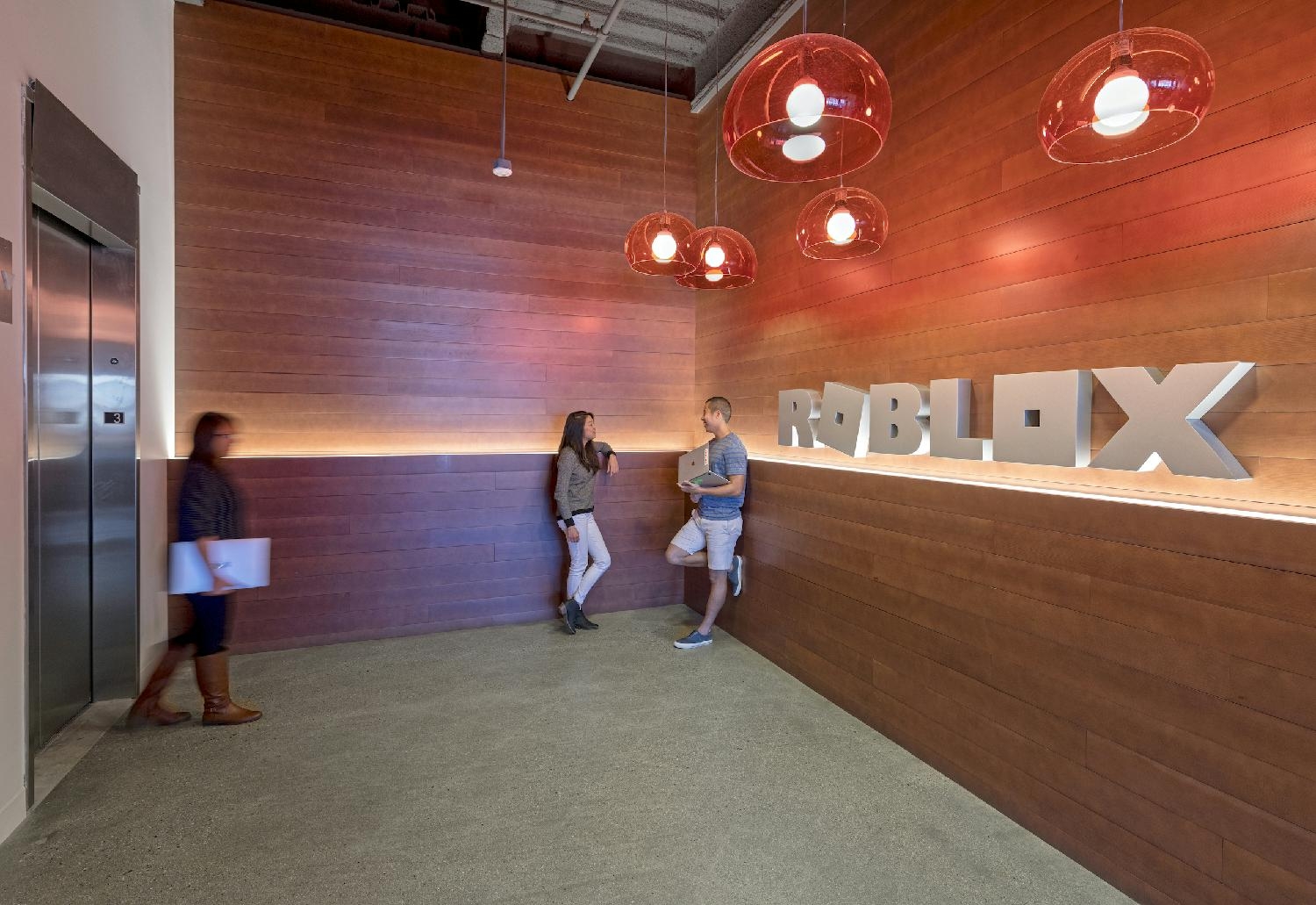 Where is the entrance to Roblox's headquarters and what does it
