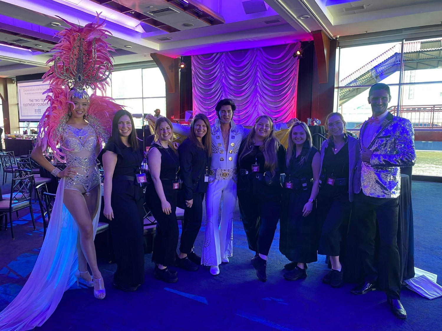 Our team enjoying some wild Vegas entertainers.