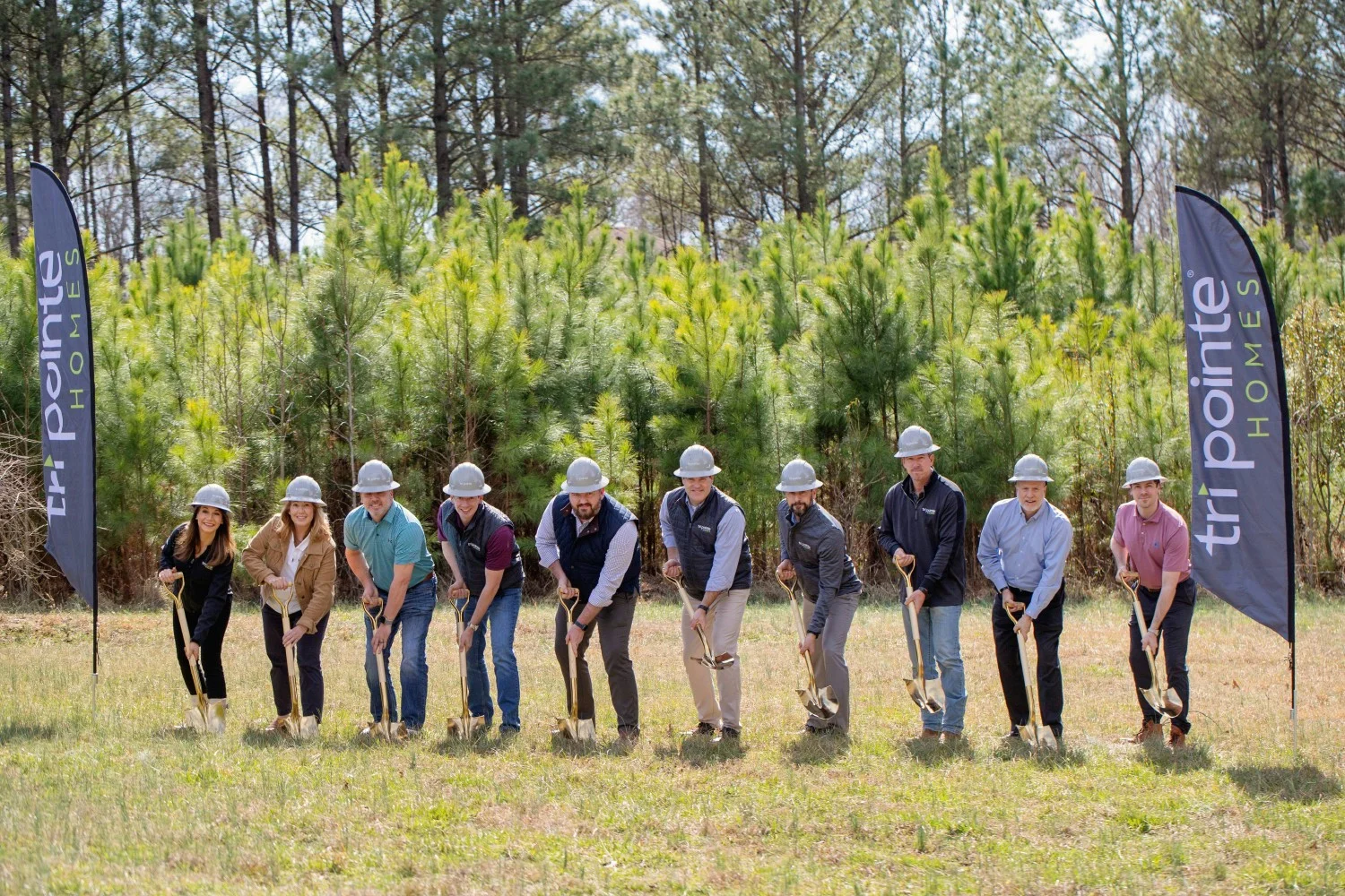 Team members from our Raleigh division break ground on a new community, building the future from the ground up.