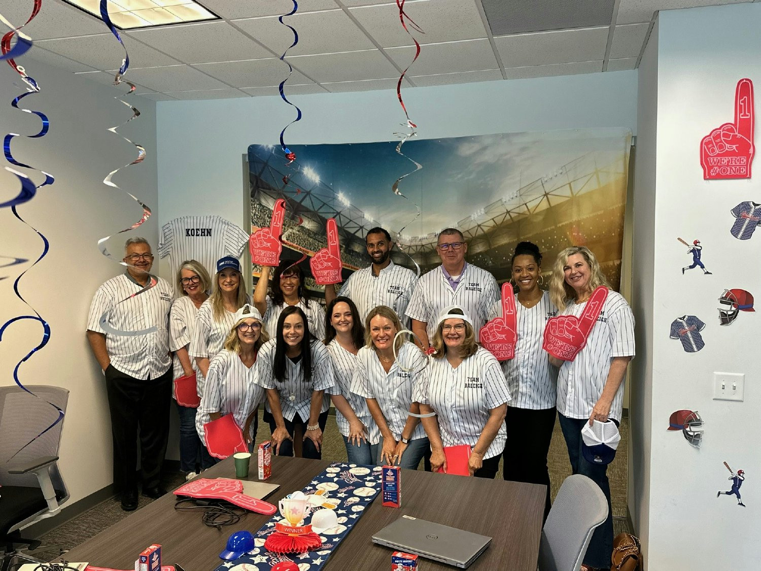 Baseball themed Sales Rally in Raleigh