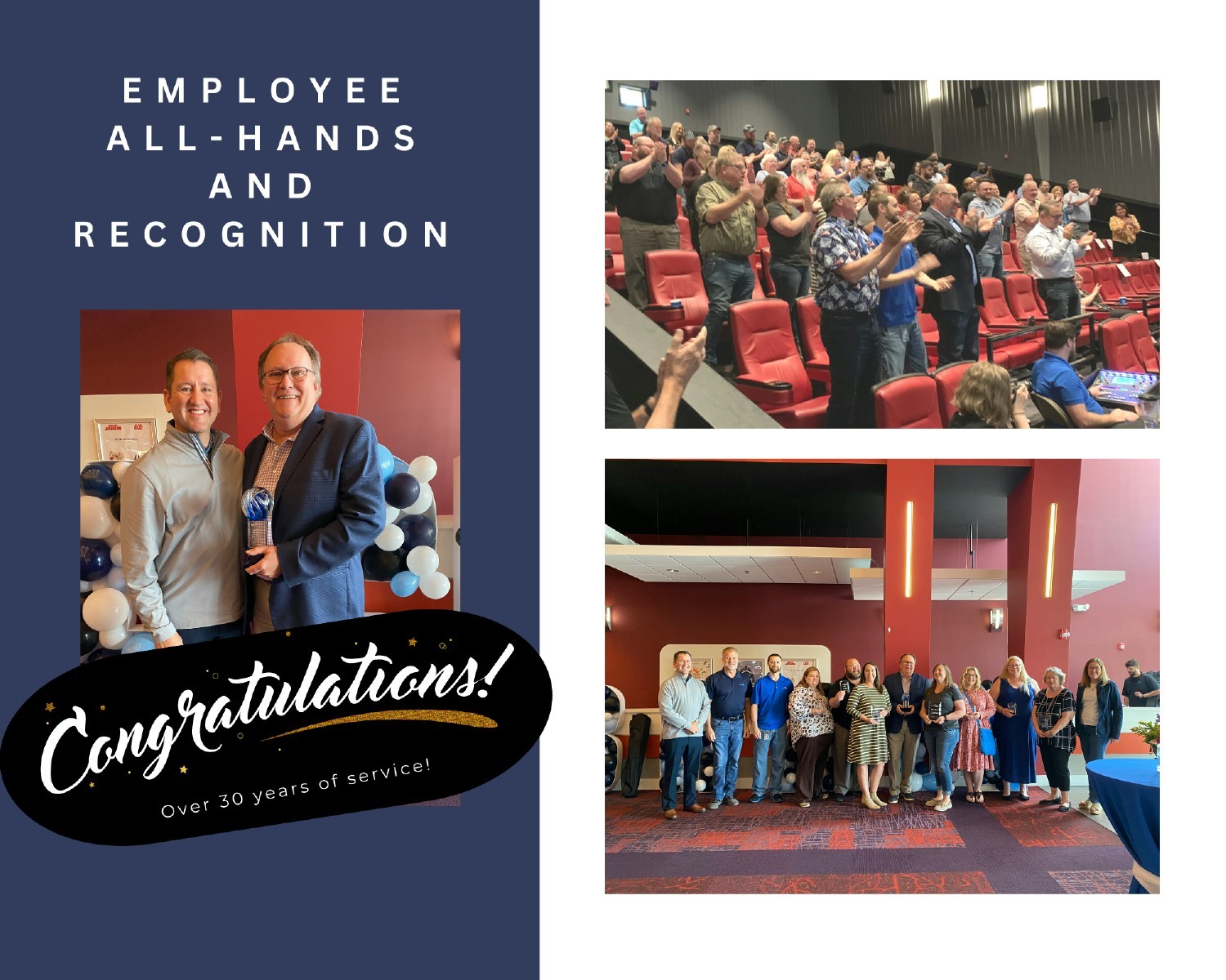 Celebrating our employee's achievements through recognition and gathering to learn about our industry and company