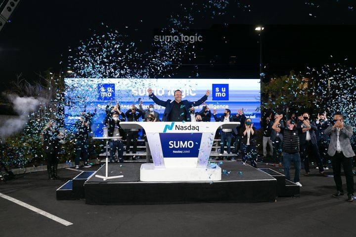 Sumo Logic's socially safe IPO celebration.