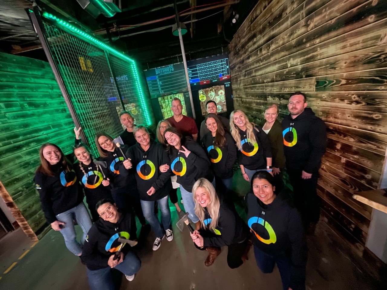 Integrate gets social with some axe throwing