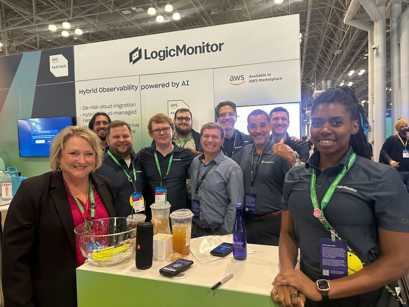 LM Team at the AWS Summit NY Booth! Connecting, Innovating, and Showcasing the Future of Hybrid Observability!