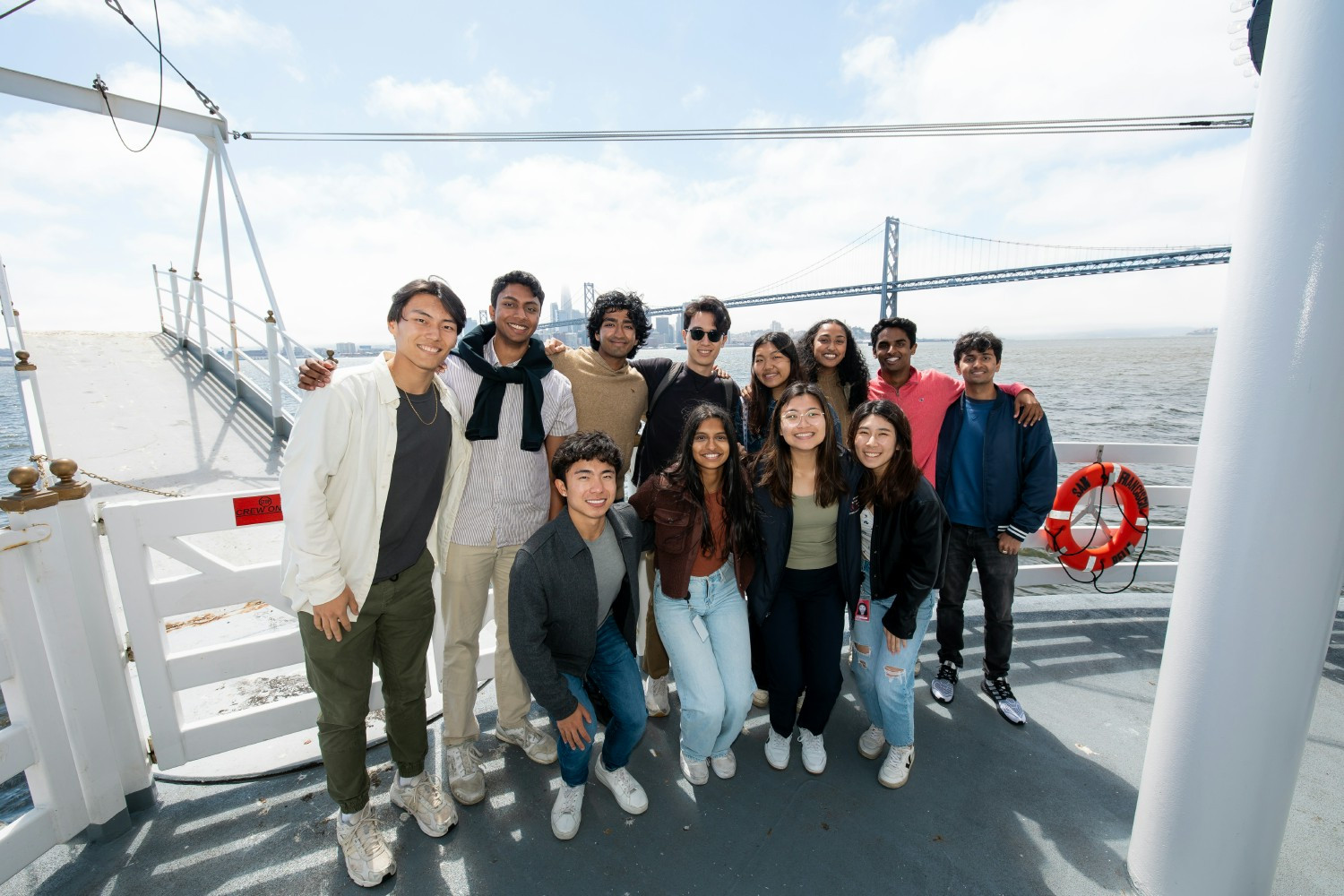 Employees at Databricks annual R&D boat cruise