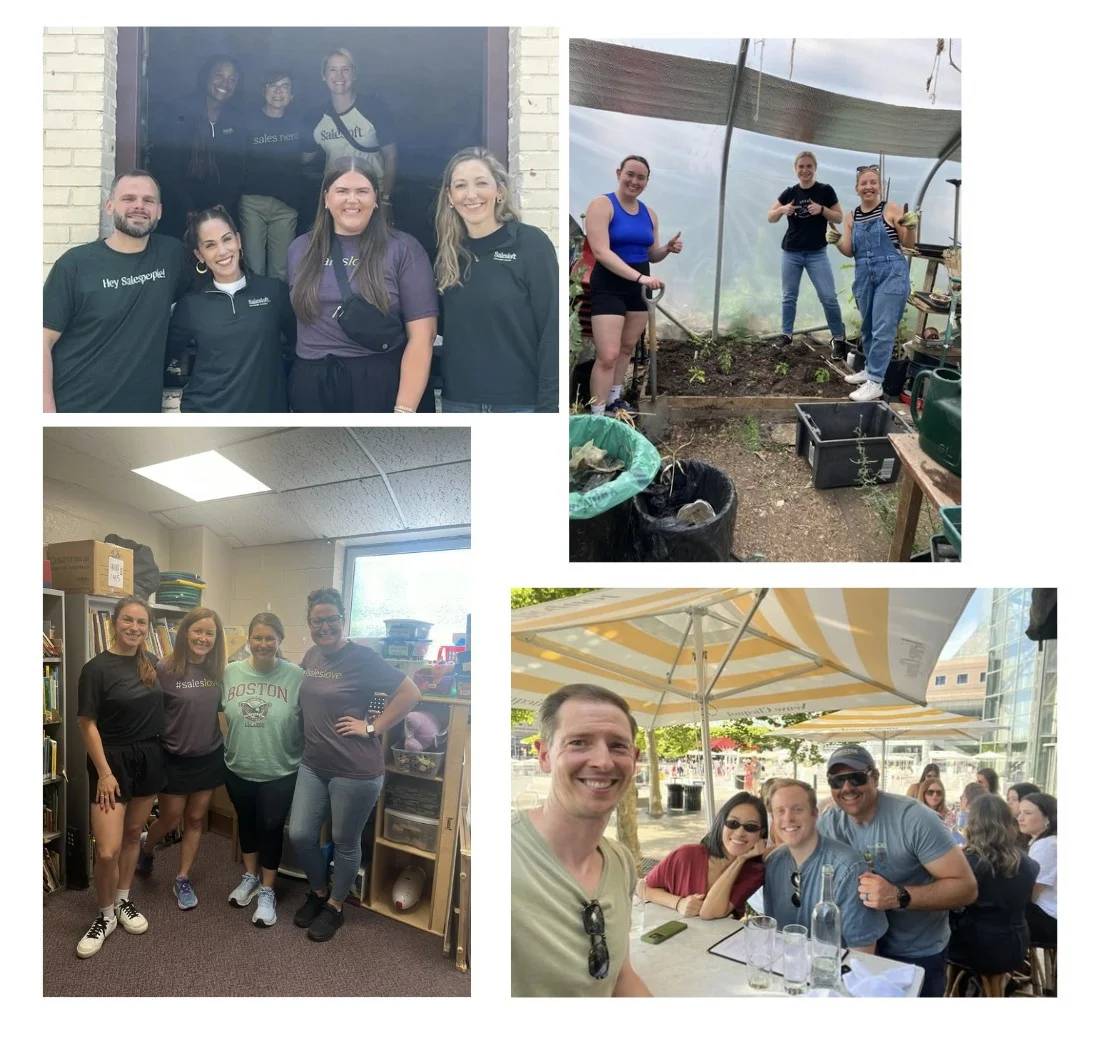 Salesloft's Customer Success Team from around the globe participating in a team-wide day of service!