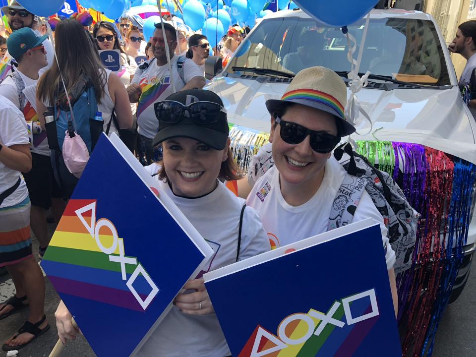 Employees Participating In The San Francisco Pride Parade