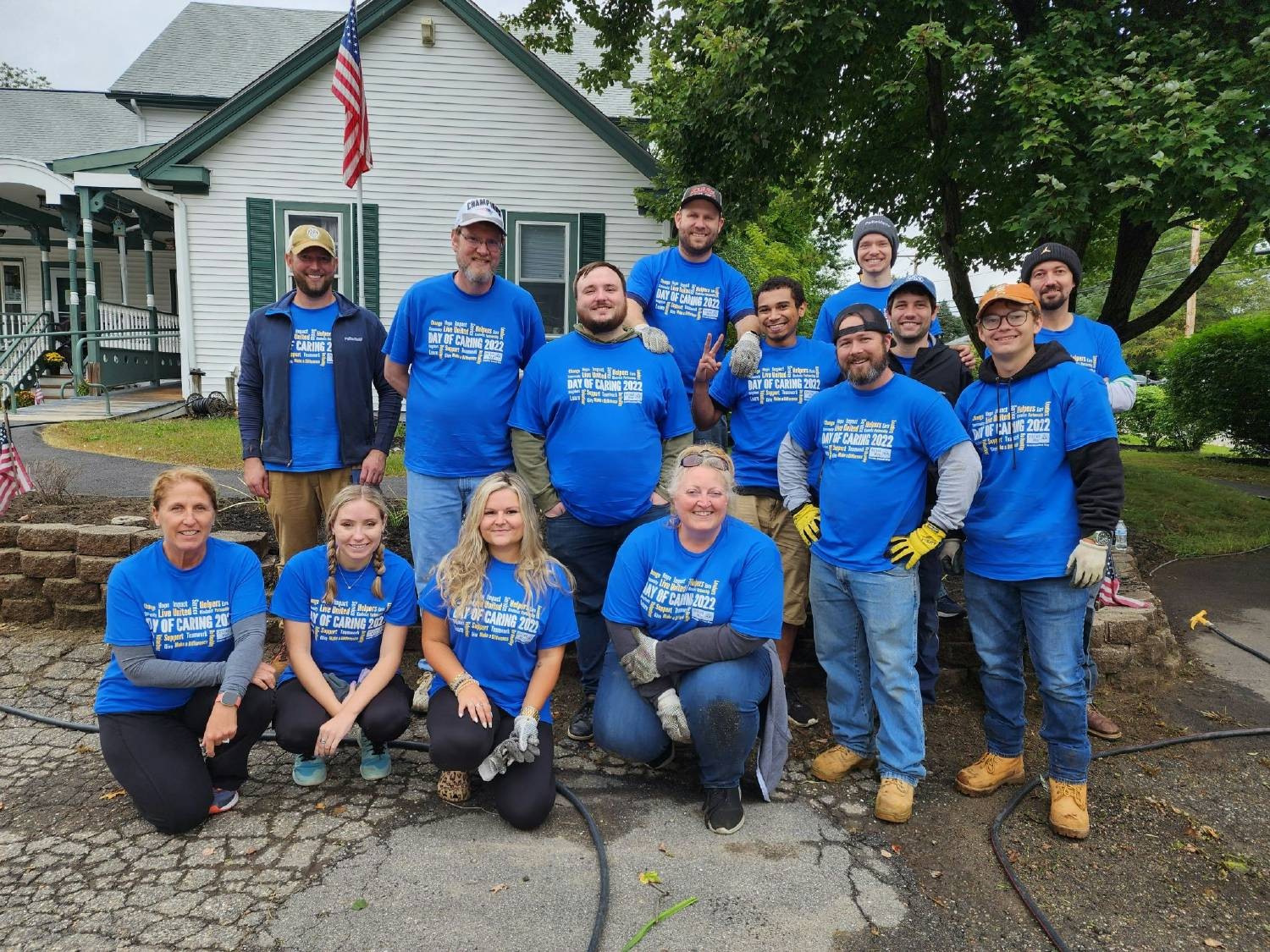 Day of Caring with United Way sponsors and volunteering at My Friend's Place in Dover, NH.