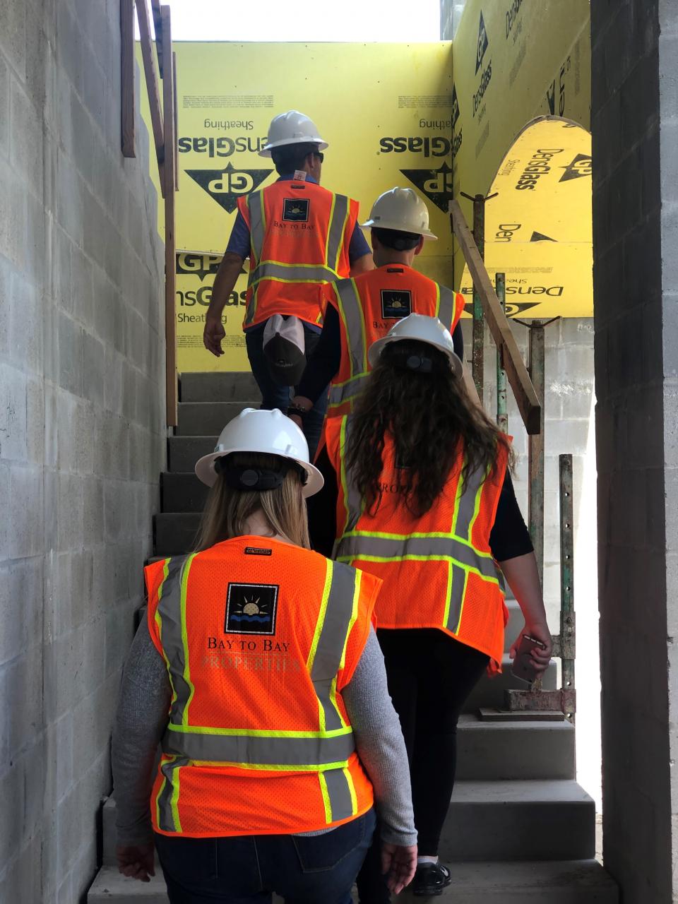 Bay to Bay employees working at a jobsite