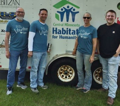 Volunteering for Habitat for Humanity