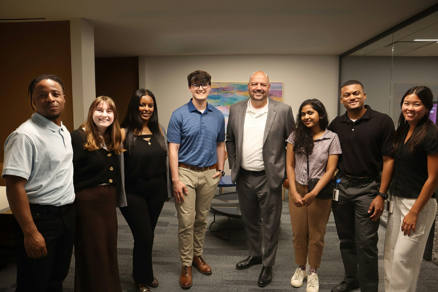 CSBS 2024 Summer Interns pictured with CSBS President and CEO Brandon Milhorn.
