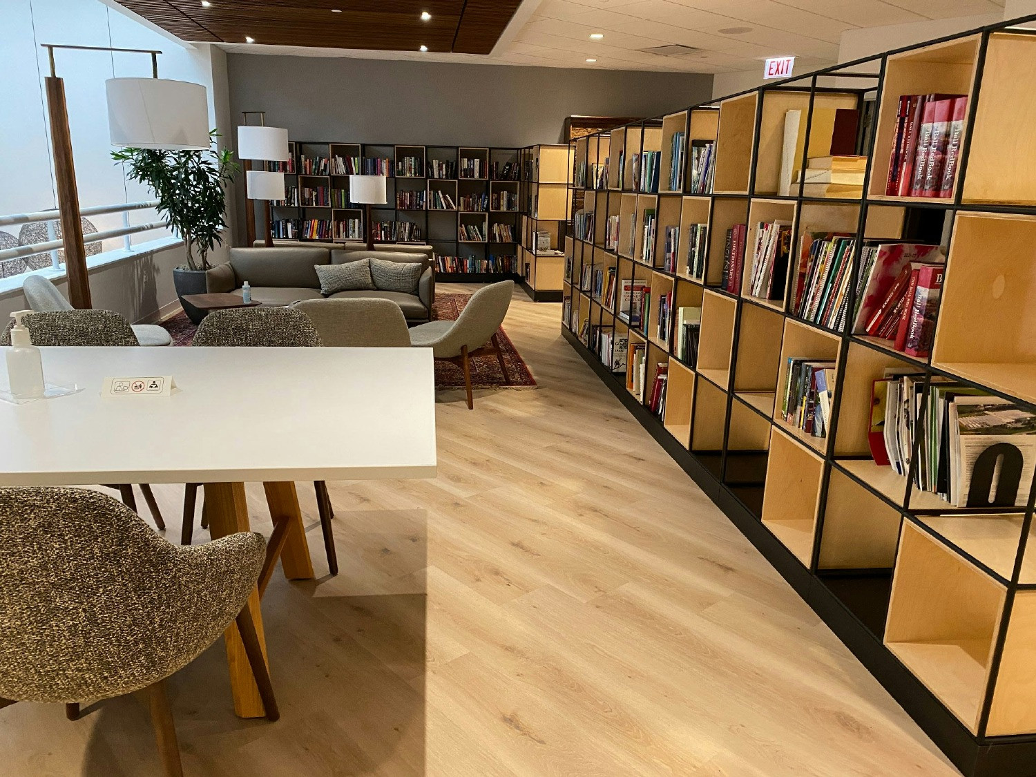 Employee Library where books are donated and shared with employees.