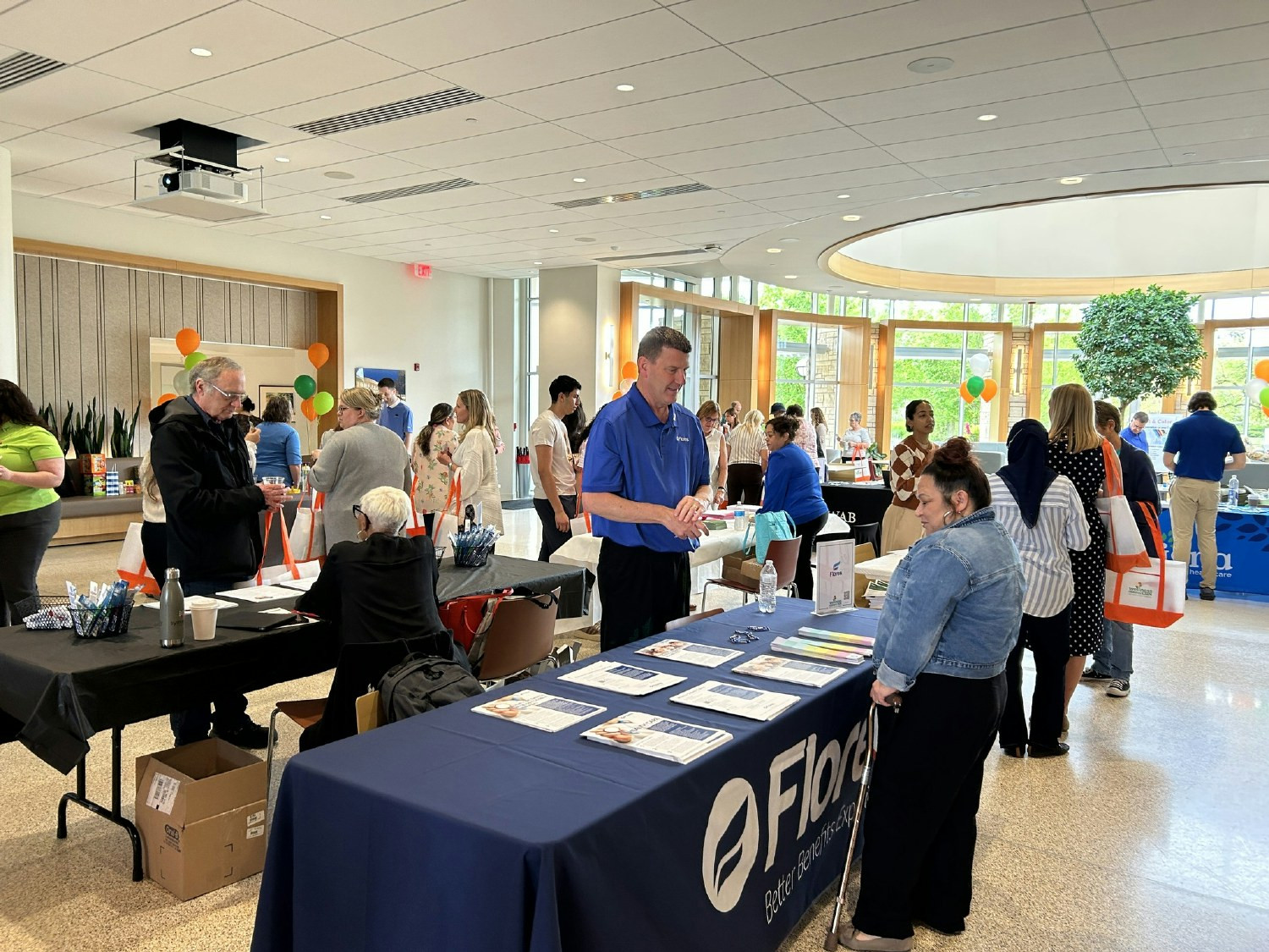 We held a Wellness Connect event where vendors came in so employees could learn more about our perks and programs.