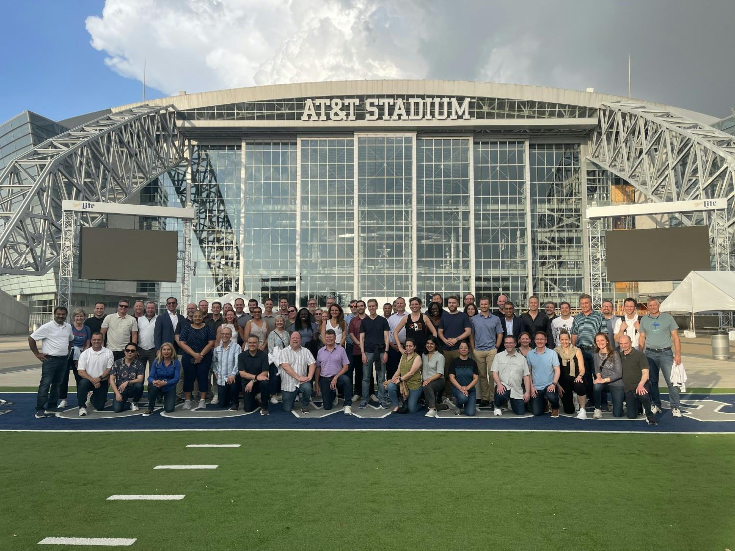 MGT leaders participated in football training activities at AT&T Stadium, Arlington, Texas, home of the Dallas Cowboys.