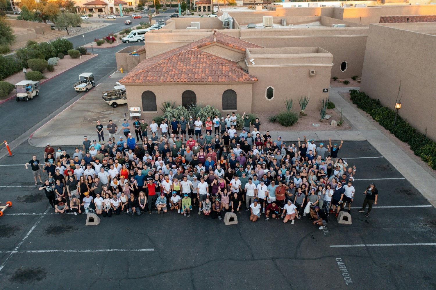 The entire Bolt team at a company offsite in Scottsdale, AZ. 