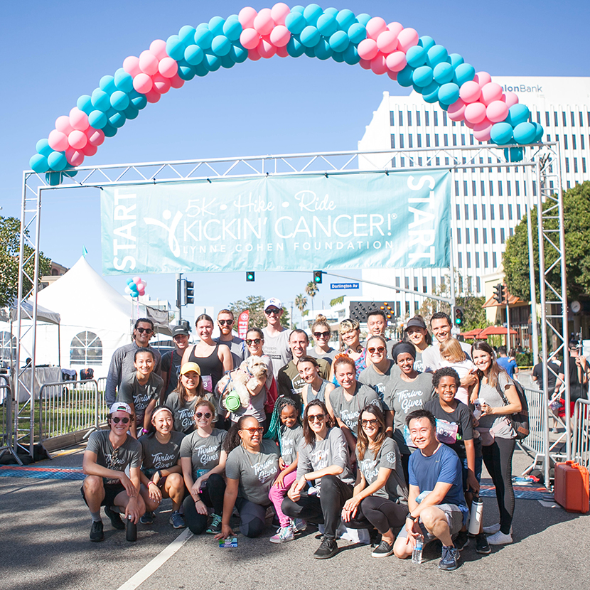 We have participants and volunteers every year at the annual Kickin Cancer 5k  for this fun and important event!