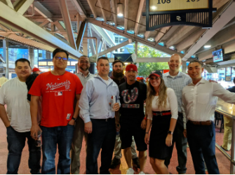 Nationals Game Outing with Employees
