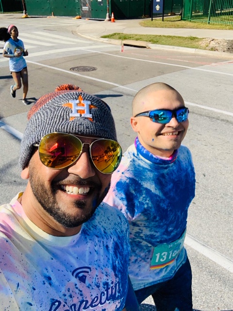 DHI employees competing in the Houston Color Run