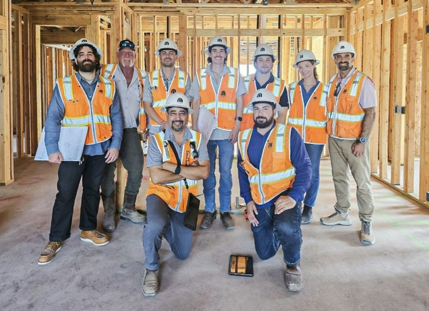 Part of the crew at Altitude at Brooks in San Antonio, Texas