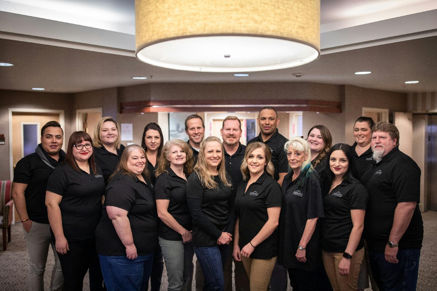 Eduro Healthcare's flagship location, Highland Care Center, with department heads.