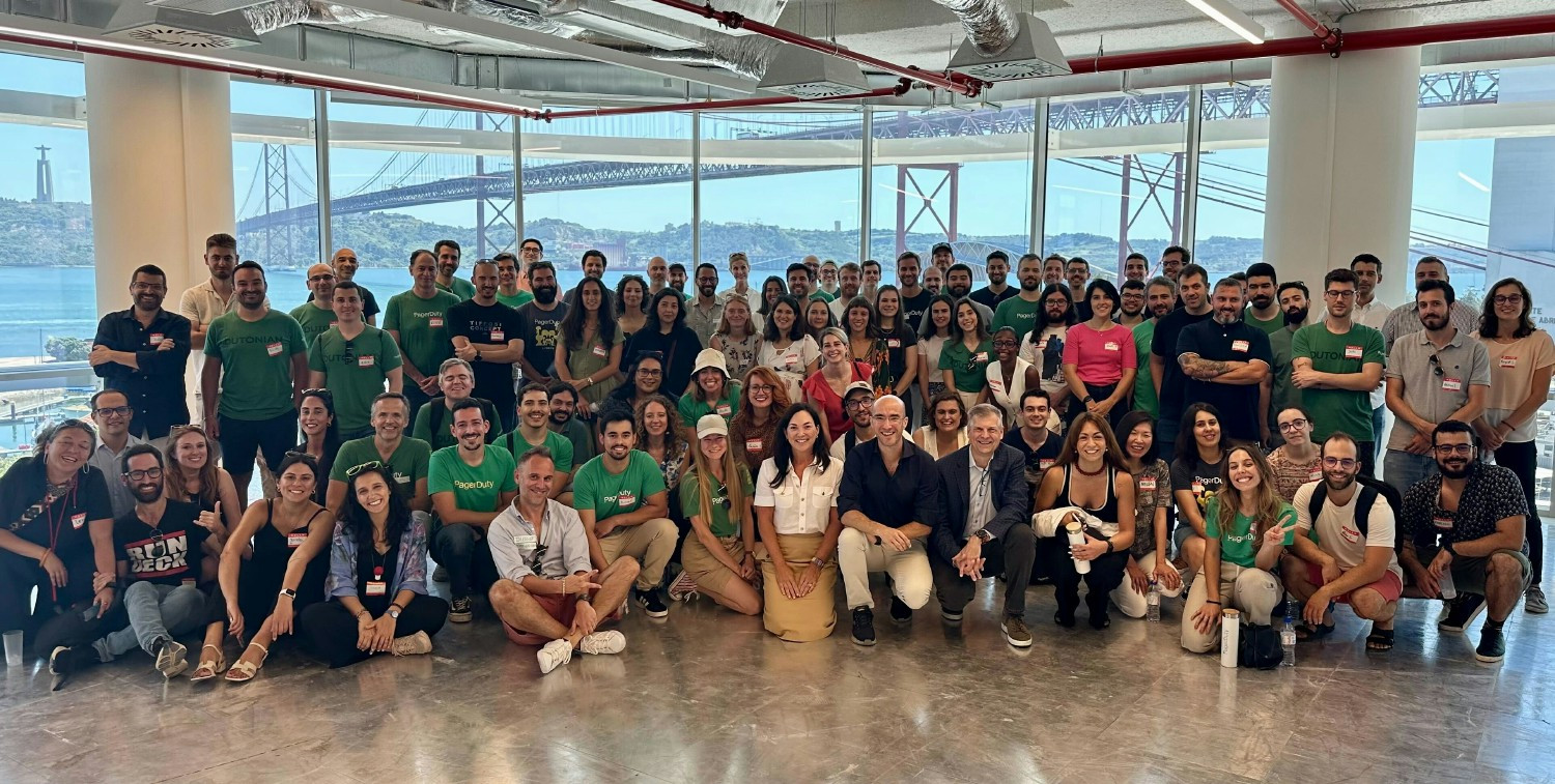 PagerDuty employees in Lisbon. 