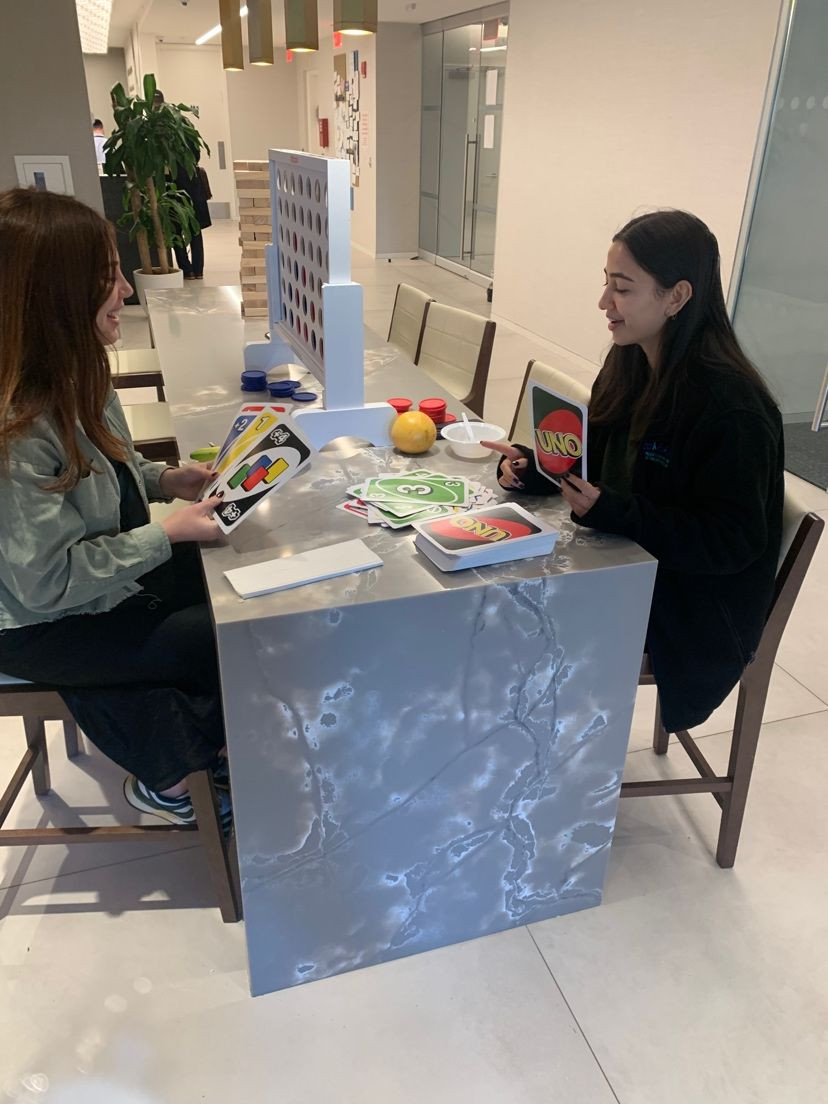 HQ monthly breakfast and games