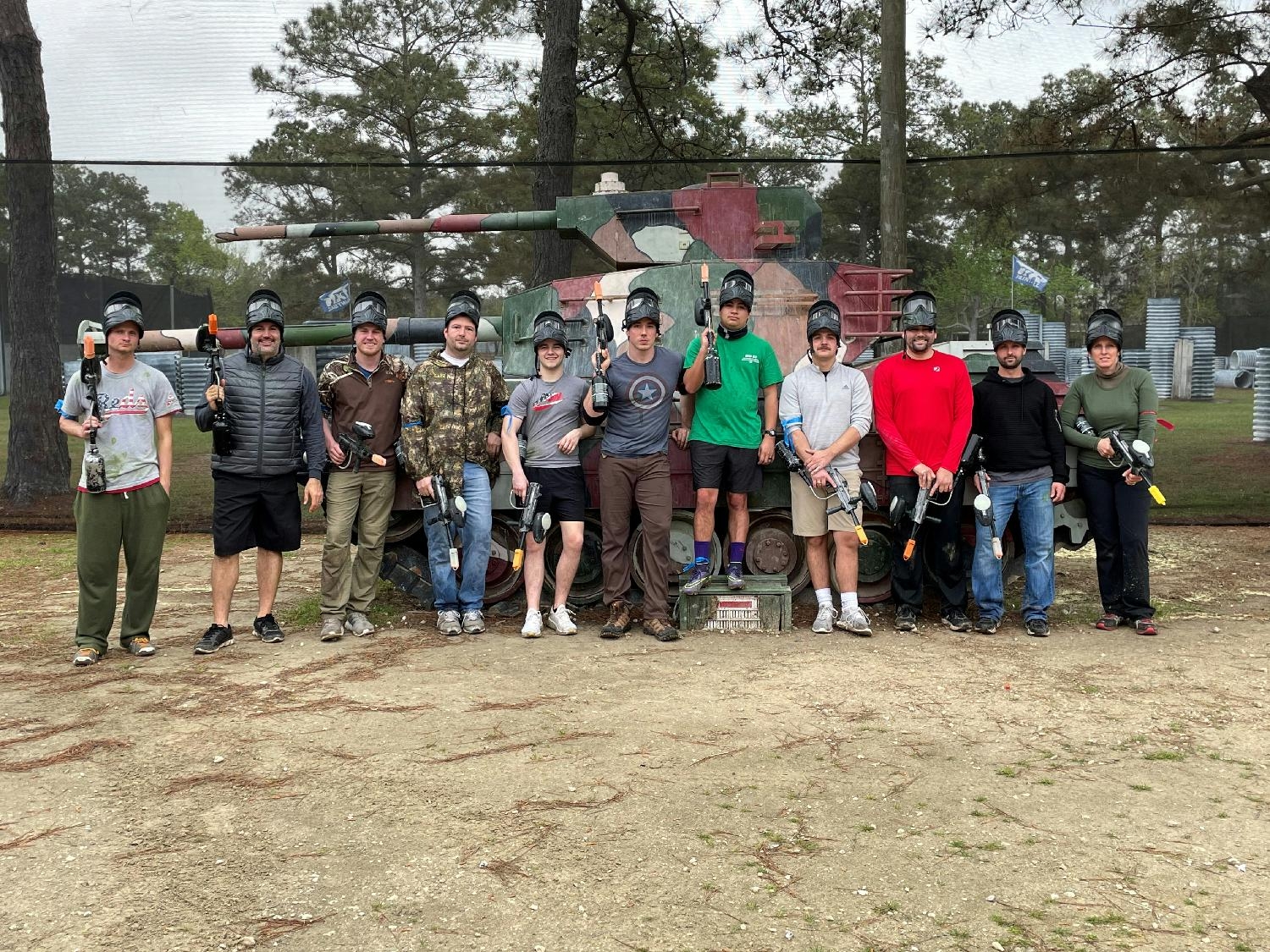 Paintball, one of the many activities we do during the year.