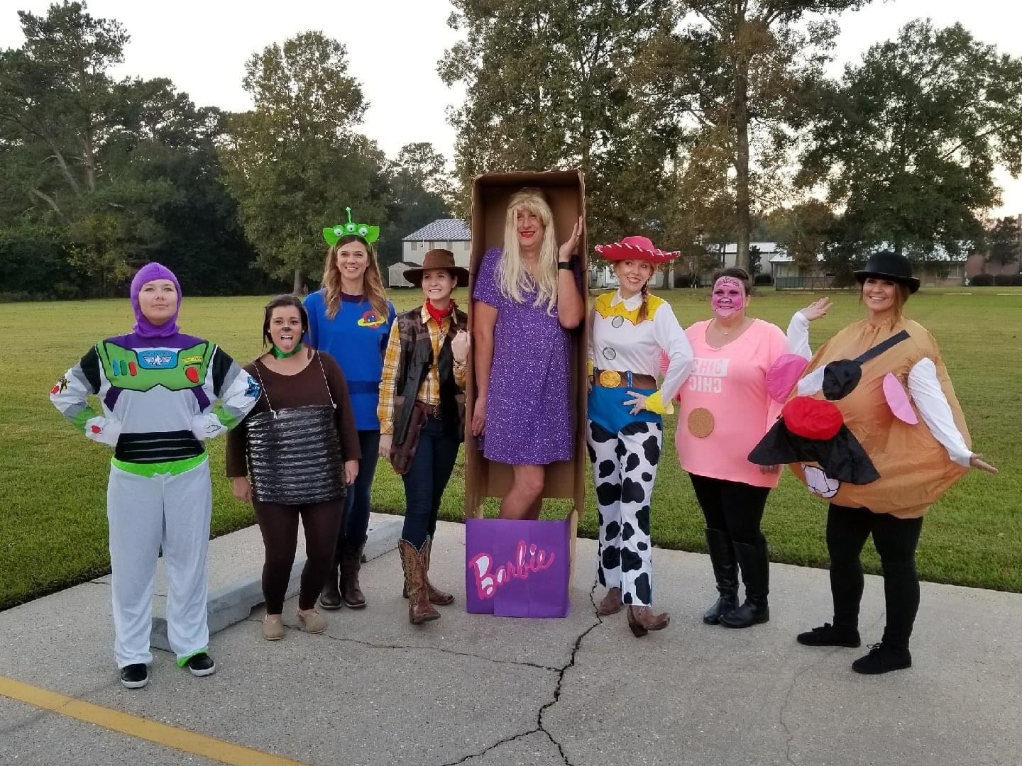 Our Finance team showing off their Halloween spirit as the cast of Toy Story. 