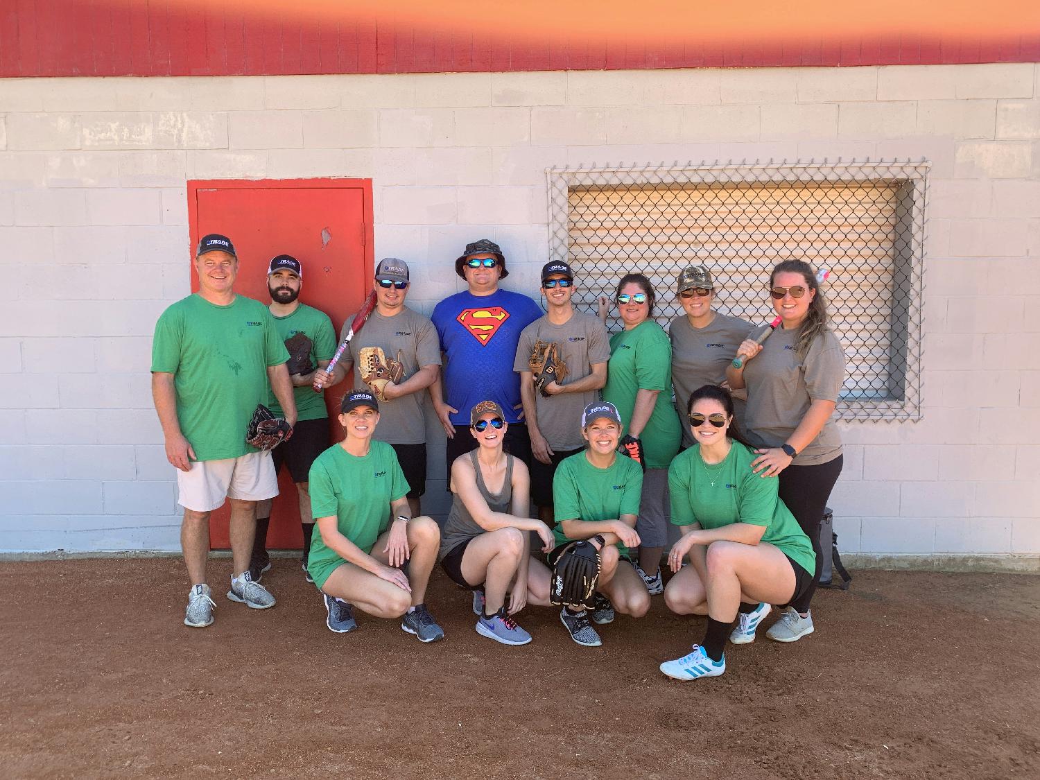 A fun afternoon of team building and coed softball is the perfect combination for this Trade group to have fun and let loose.