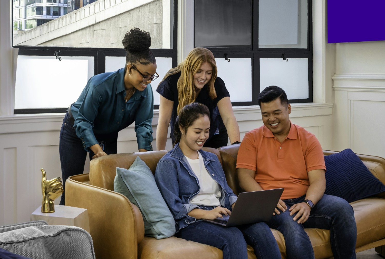 Employees at HQ in San Francisco, CA.