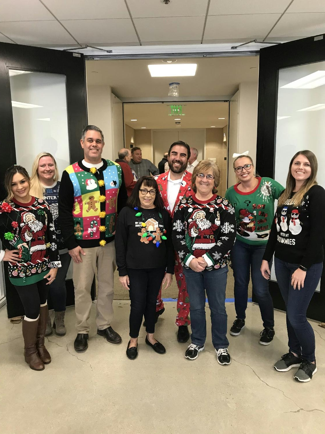 Holiday sweater competition