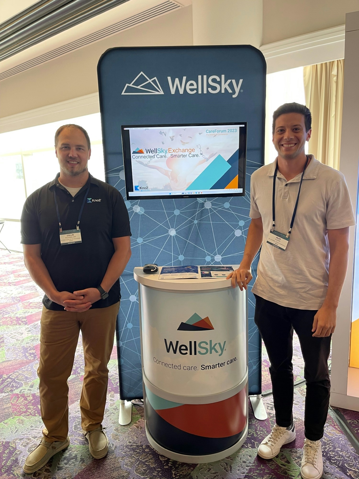 Alex and Collin at the WellSky CareForum user conference