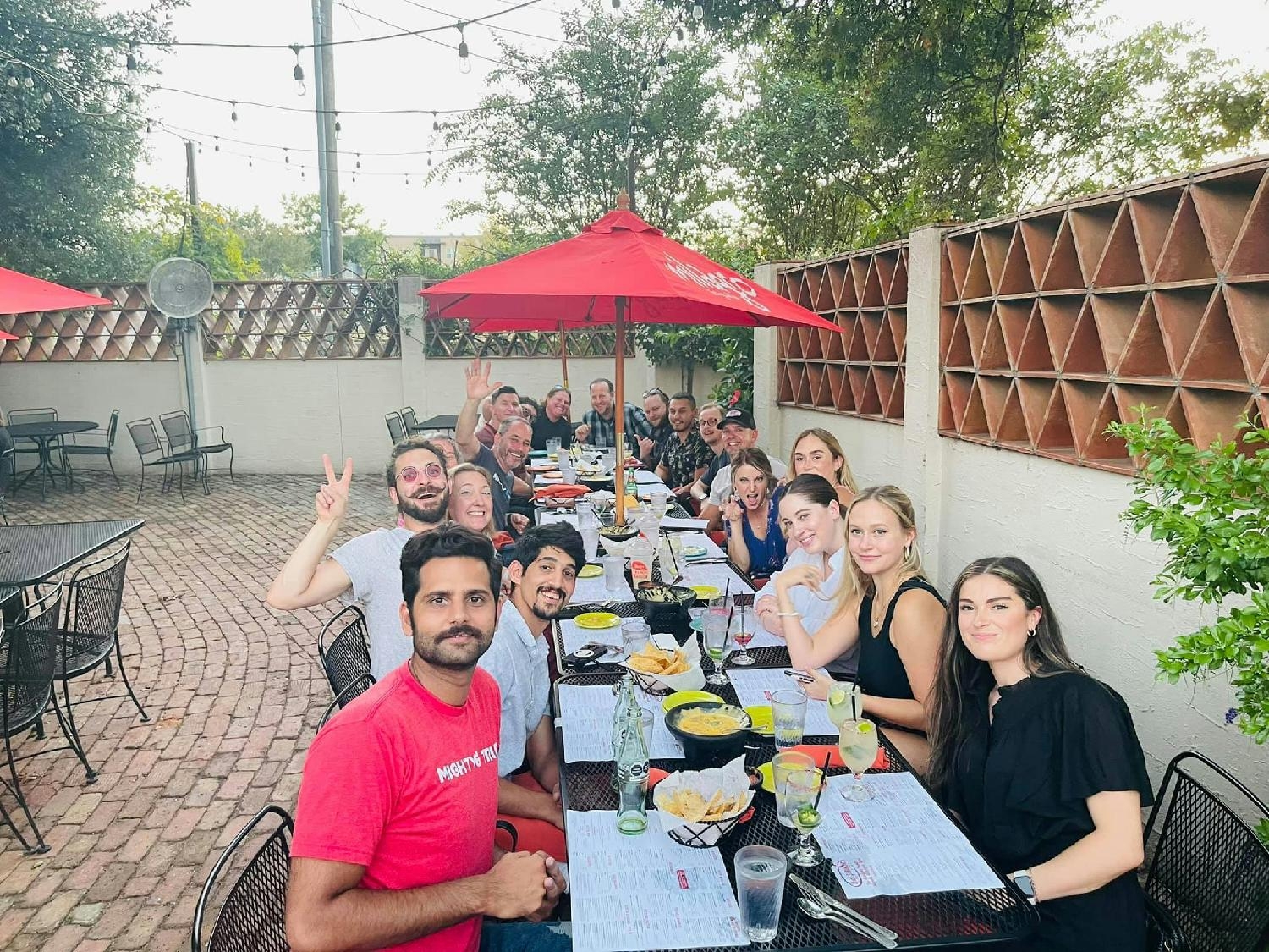 Team dinner during our Austin retreat