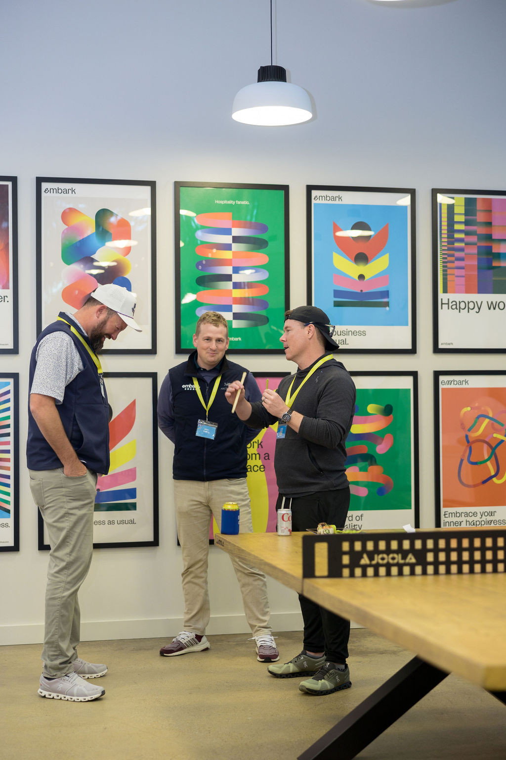 Embarkers enjoy the Happy Works lifestyle at our Dallas Headquarters.