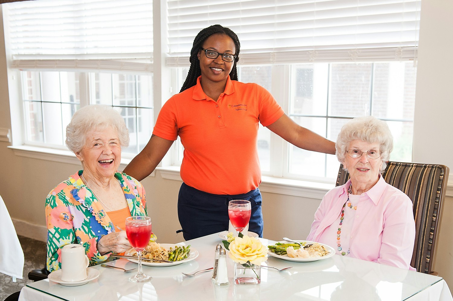 Dining with our residents