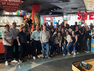 Our local team members gather for some bonding time and celebration.