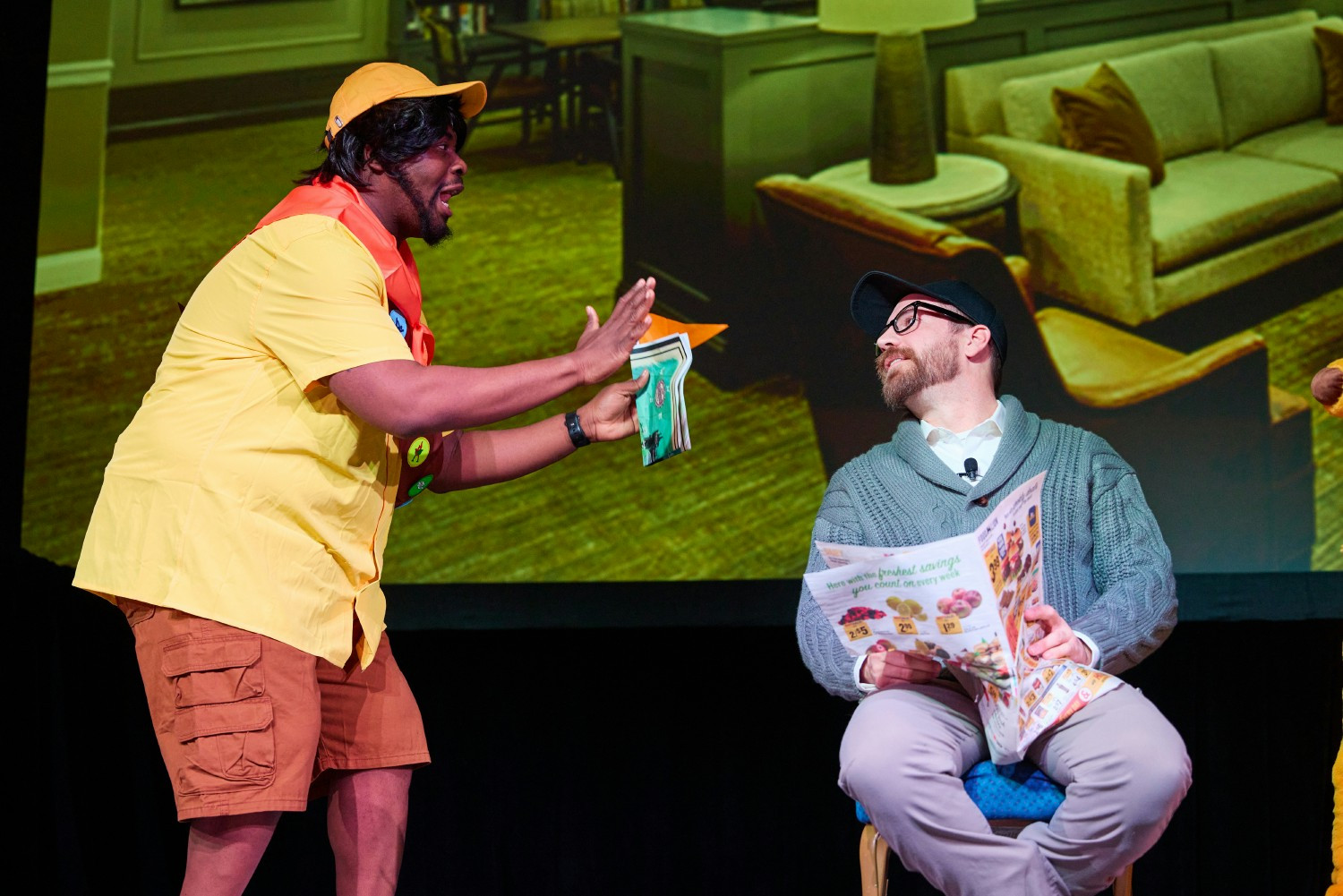 Associates perform a skit as characters from Disney Pixar's 