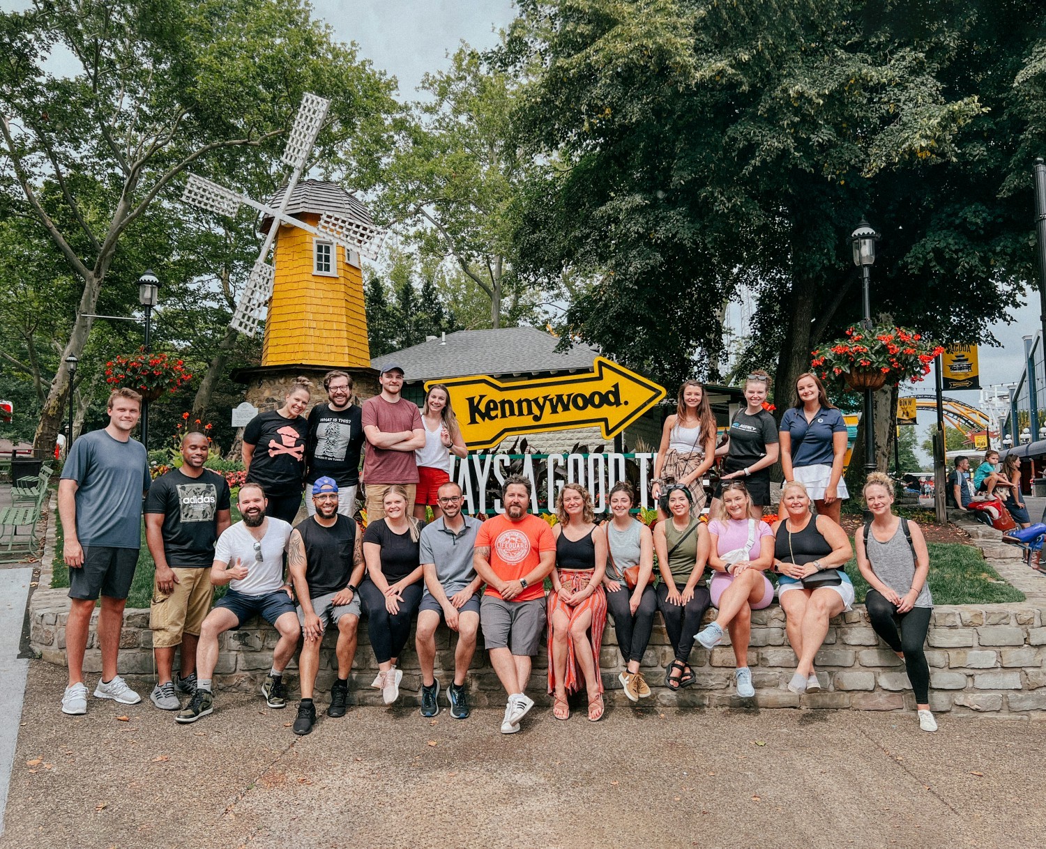 Our team enjoying a trip to Kennywood during day 2 of the Test.Learn.Grow. Summit.