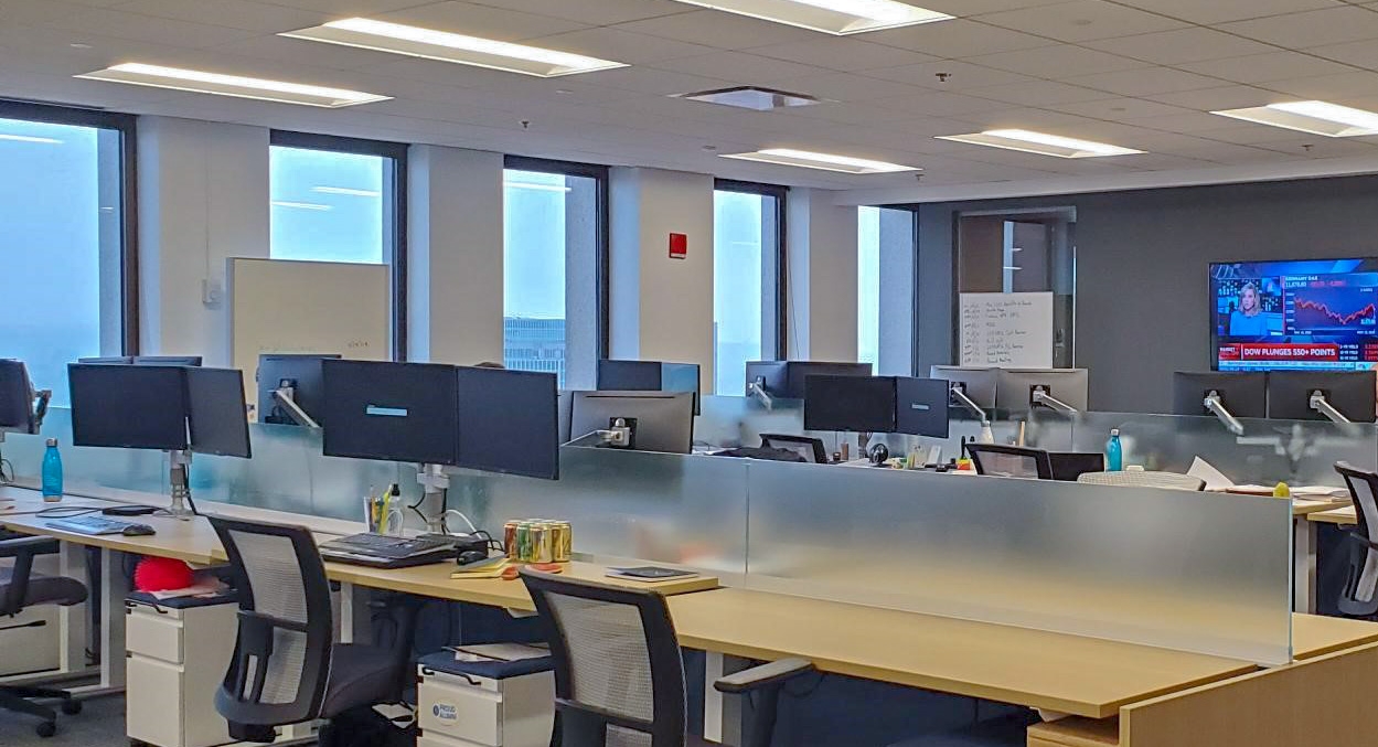 The open floor plan of our office space breeds collaboration and innovation.