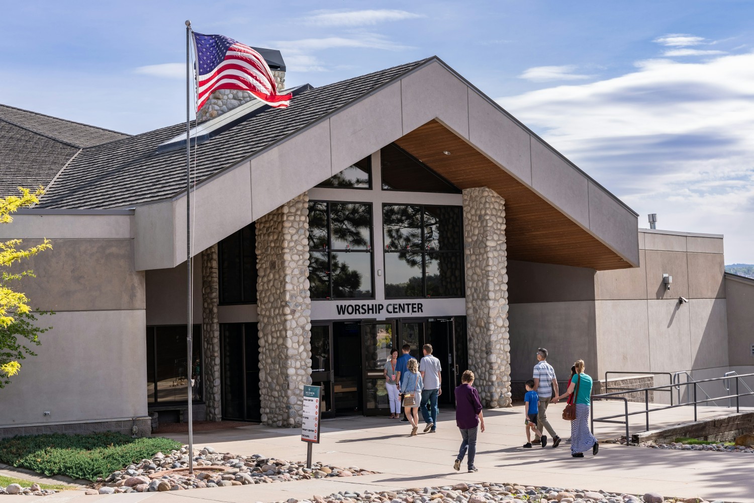 Rockrimmon Campus Worship Center.           
Rockrimmon is Woodmen Valley Chapel's original campus, founded in 1979. 