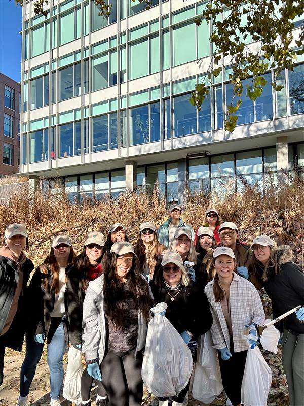 Our team helping to clean up a popular trail near our Denver office. 