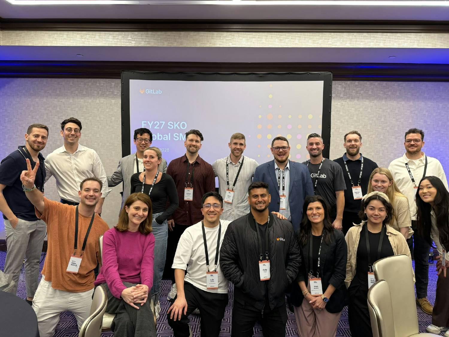 Team members attending Sales Kickoff