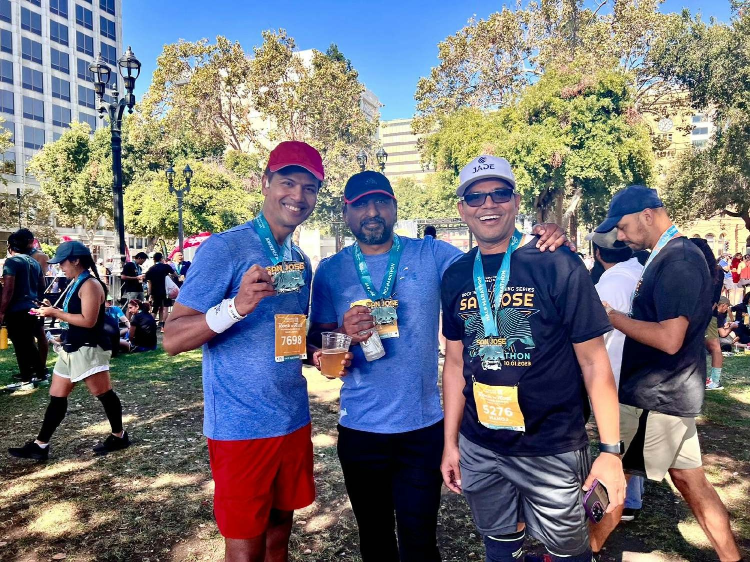 San Jose team members ran in Rock and Role Marathon.