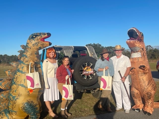 Our Rochelle, GA employees channeling their inner Jurassic Park and participating in a Trunk Or Treat for a local Pre-K.