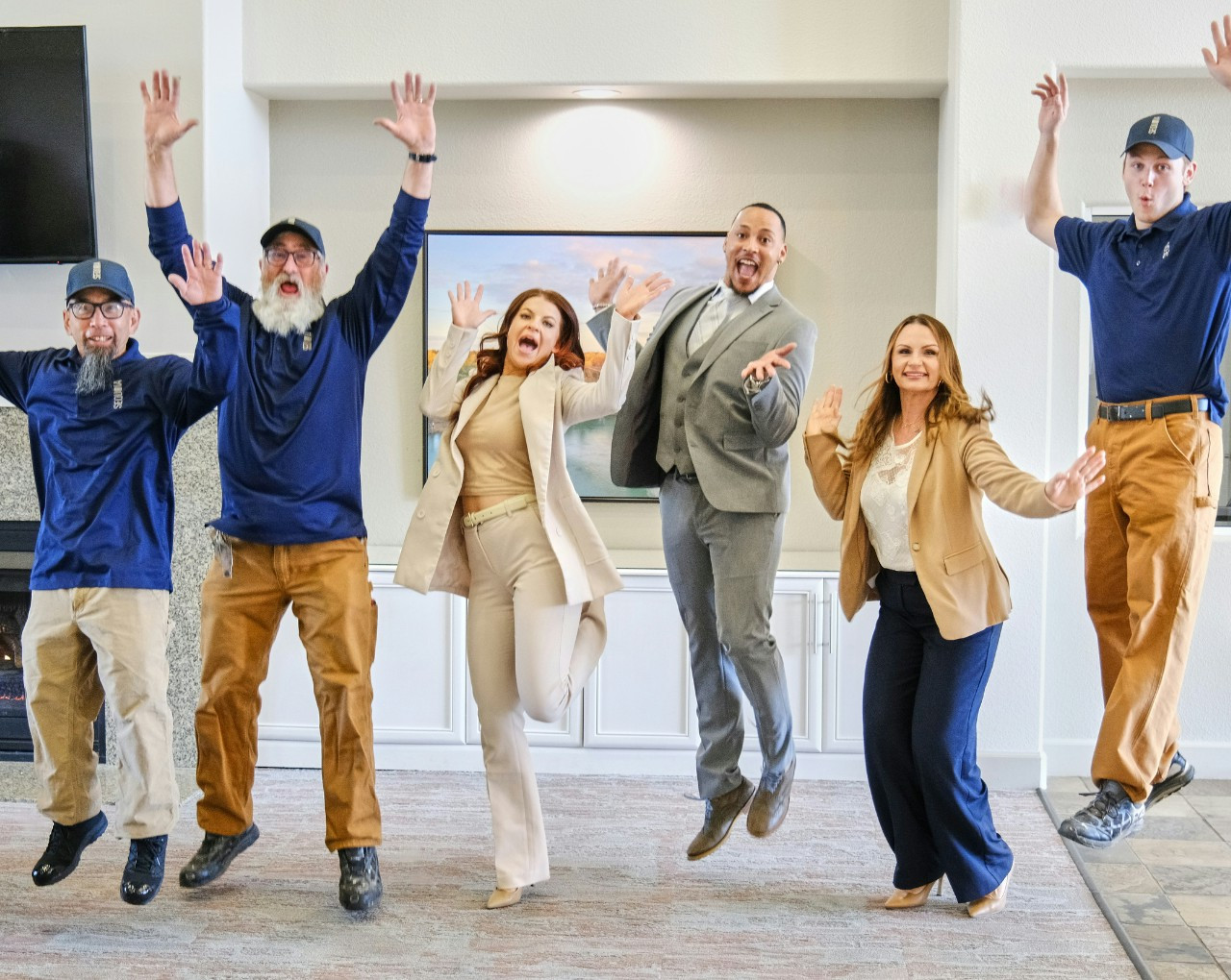 A Sequoia community team celebrating an award