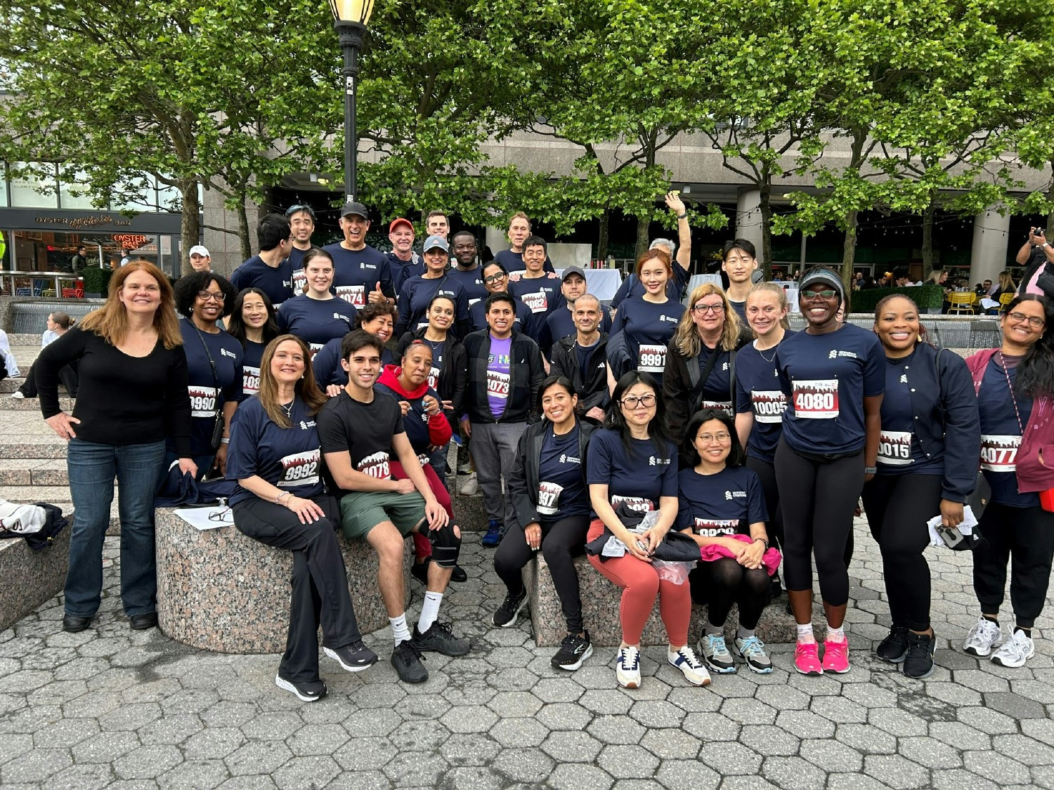 Colleagues lace up their sneakers to join the annual Walk/Run for the American Heart Association.